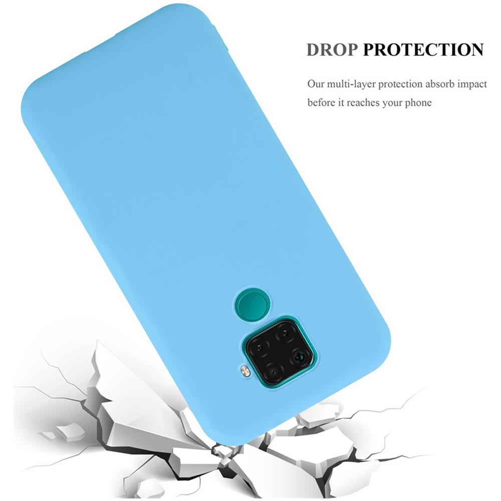 Custodia Compatibile Con Huawei Mate 30 Lite In Candy Blu - Coperchio Protettivo In Silicone Tpu Flessibile - Foto 8
