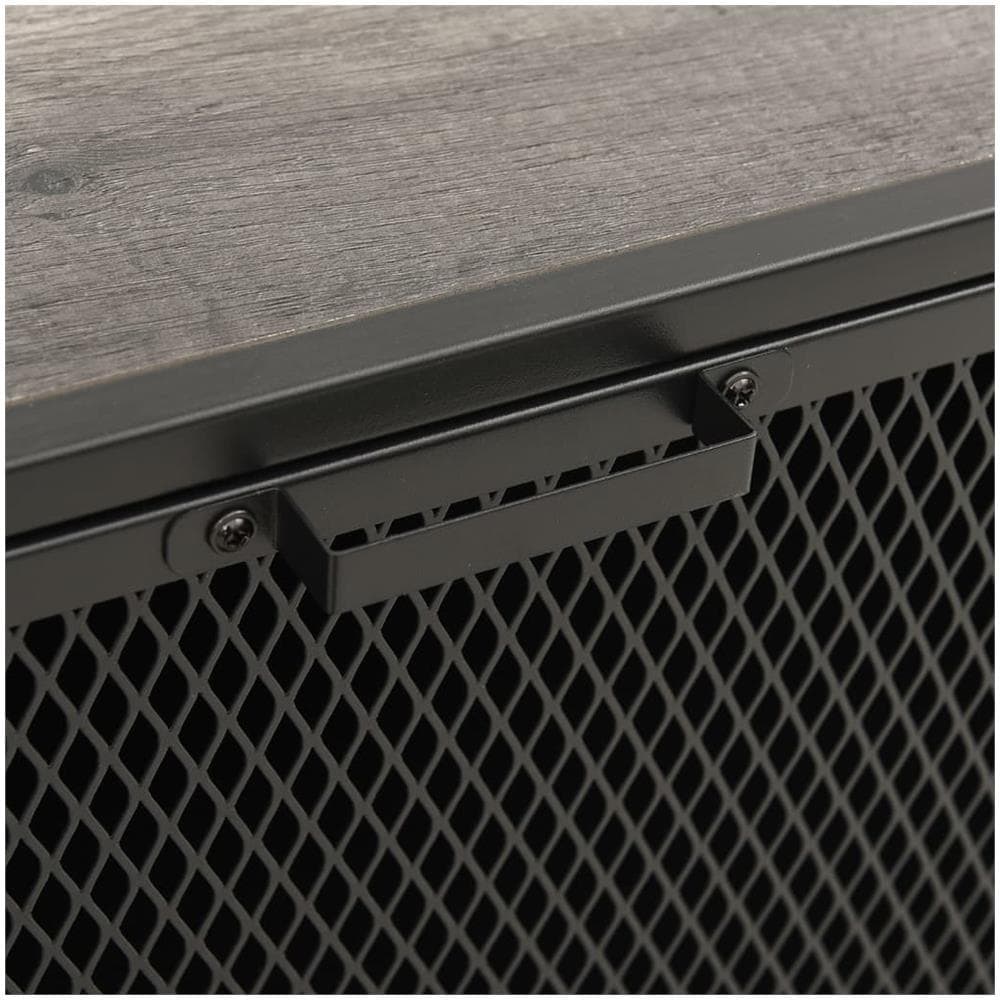 Armadietto Grigio 72x36x82 Cm In Metallo E Mdf - Foto 3