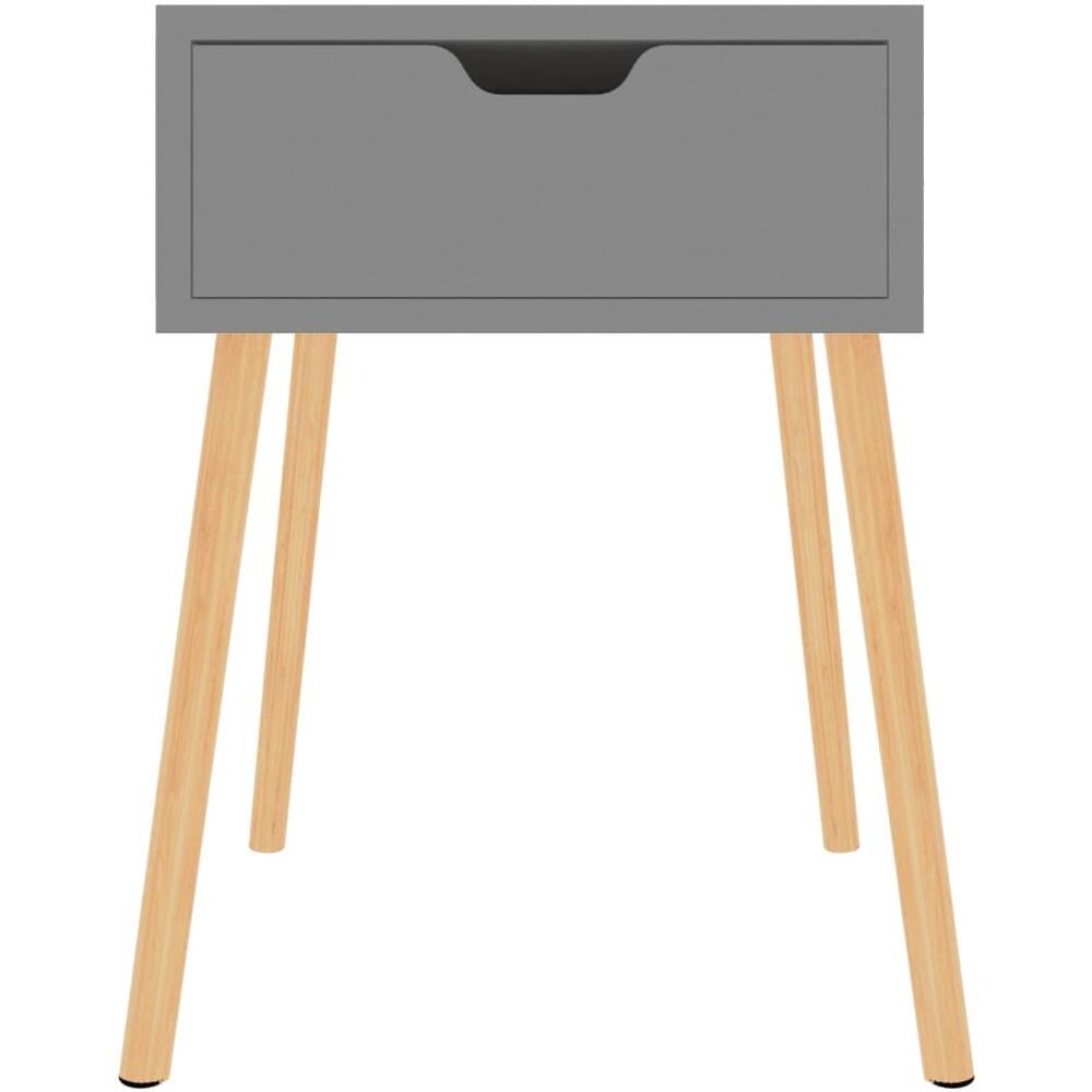 Comodini 2 pz Grigi 40x40x56 cm in Legno Multistrato - Foto 2