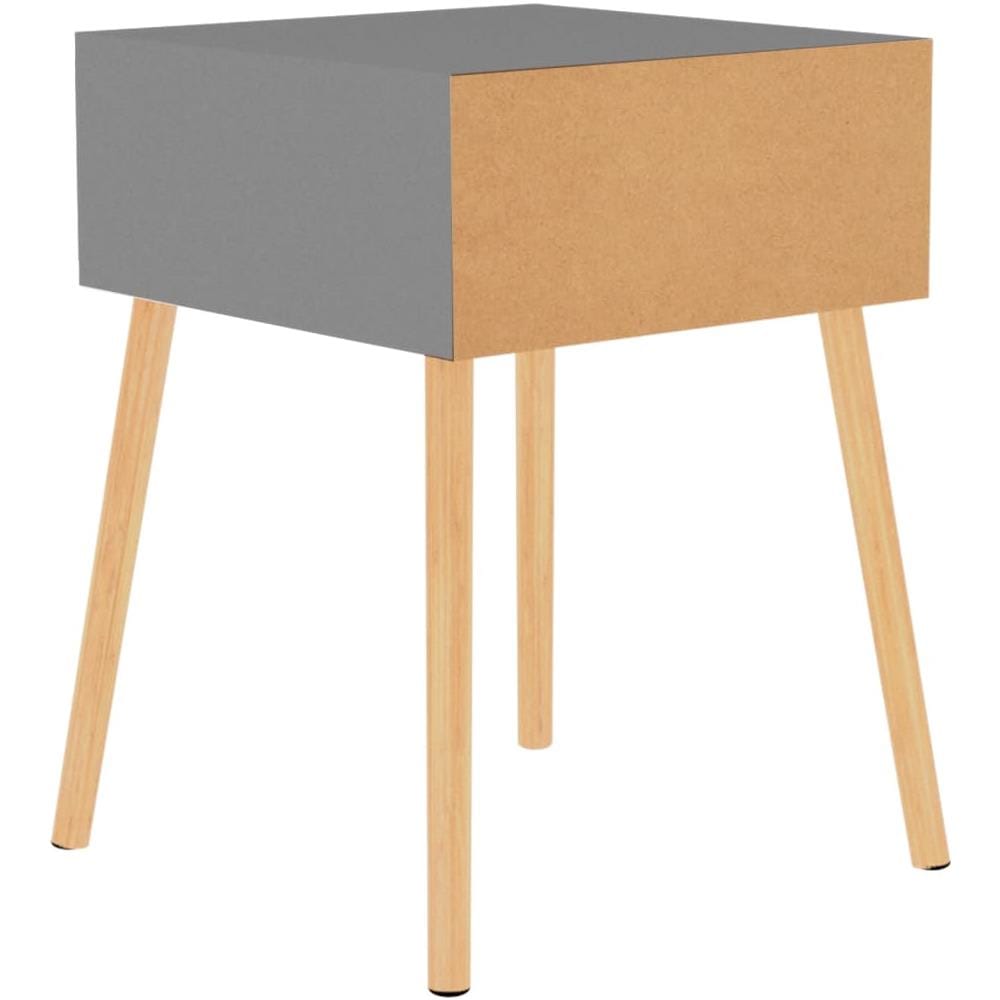 Comodini 2 pz Grigi 40x40x56 cm in Legno Multistrato - Foto 8