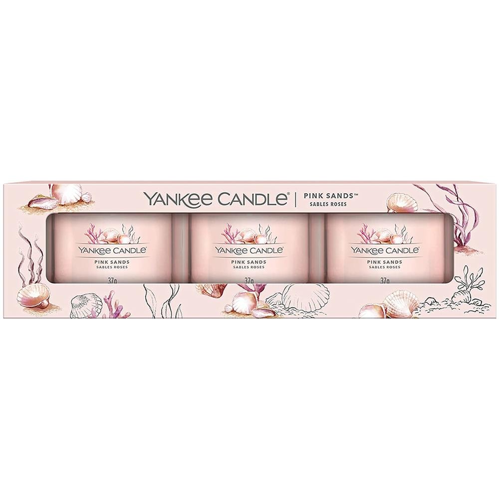 Set 3 Candele Pink Sands Yankee Candle Rosa - Foto 1