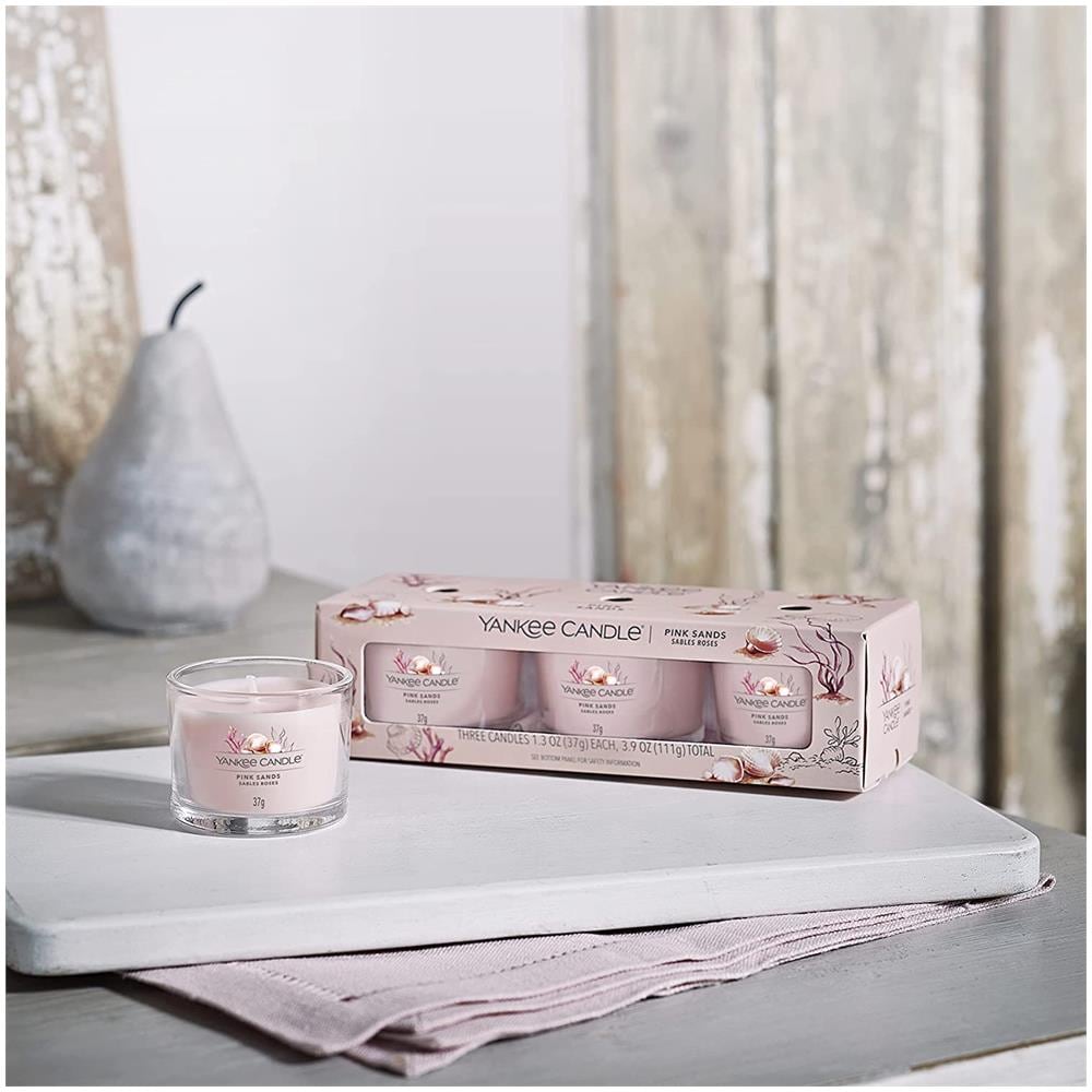 Set 3 Candele Pink Sands Yankee Candle Rosa - Foto 2