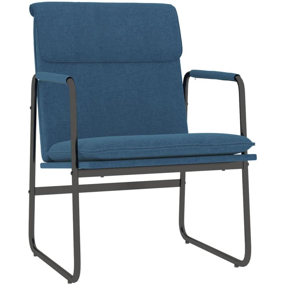 Sedia Lounge Blu 55x64x80 Cm In Tessuto - Foto 2
