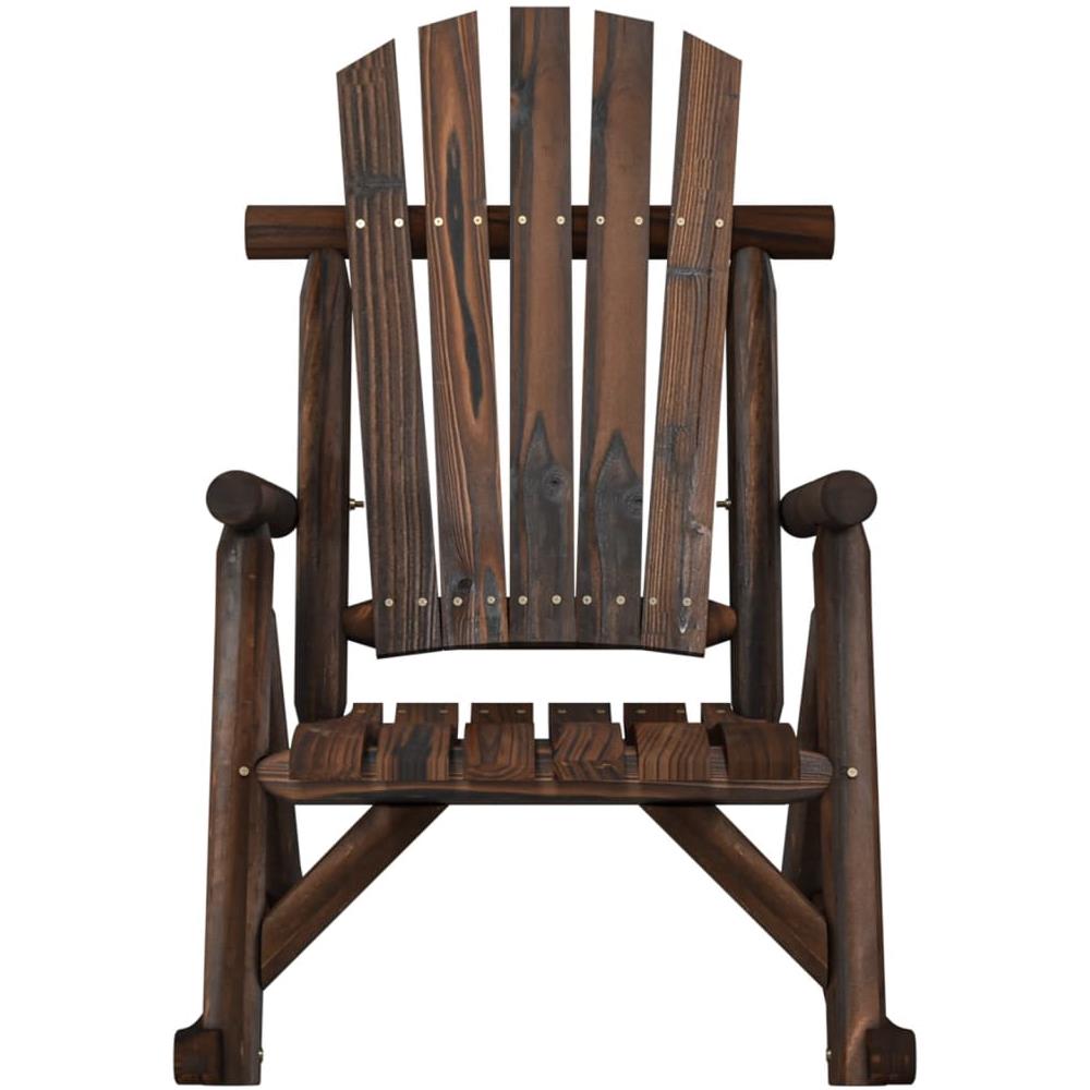 Sedia a Dondolo Giardino 69x96x101cm Legno Massello Abete Rosso - Foto 5