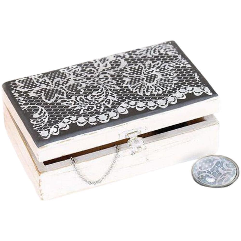 3 Stampini In Argilla Polimerica Pizzo 11,4 X 15,3 Cm - Foto 1