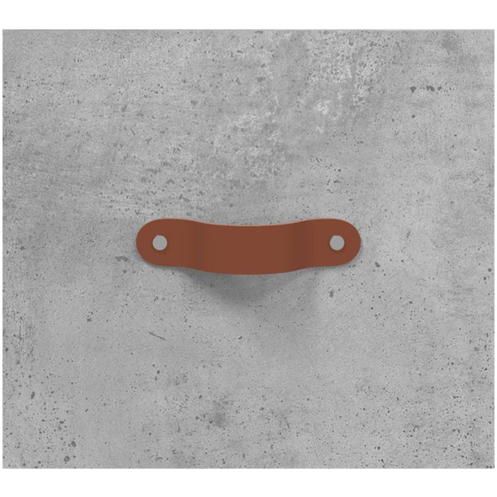 Credenza Grigio Cemento 69,5x34x90 Cm In Legno Multistrato - Foto 8