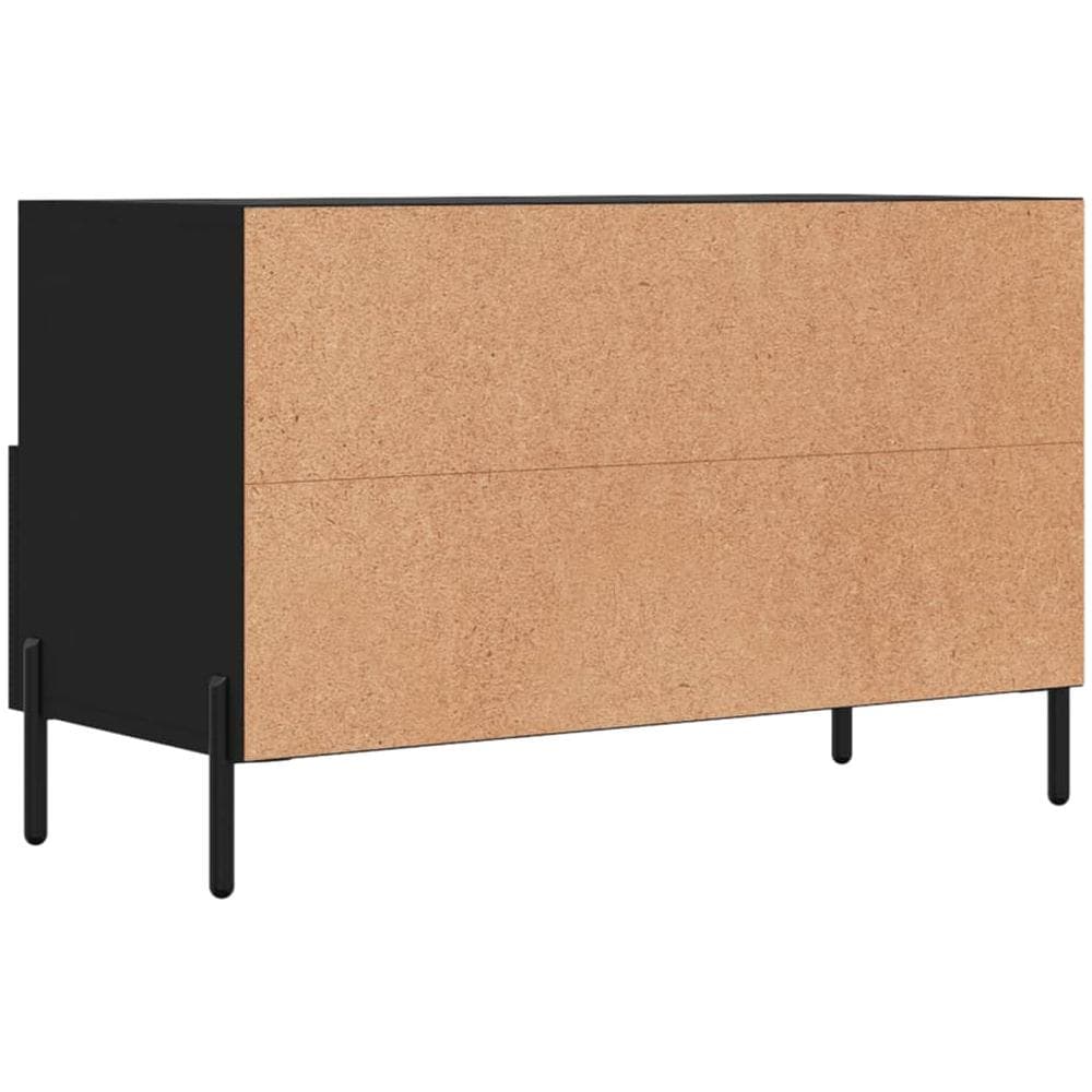 Mobile Porta Tv Nero 80x36x50 Cm In Legno Multistrato - Foto 8