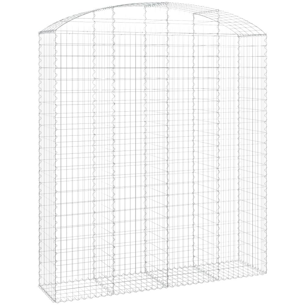 Cesto Gabbione Ad Arco 200x50x220/240 Cm Ferro Zincato - Foto 2