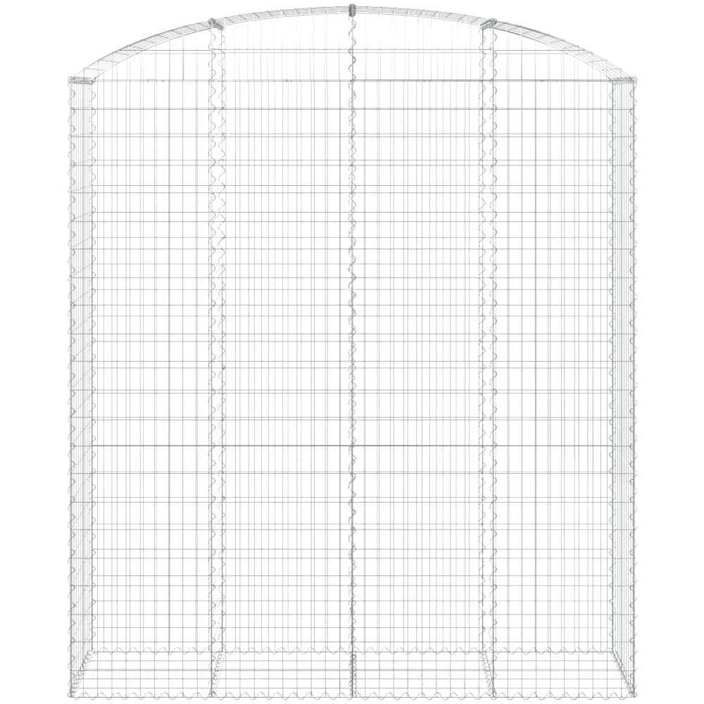 Cesto Gabbione Ad Arco 200x50x220/240 Cm Ferro Zincato - Foto 3