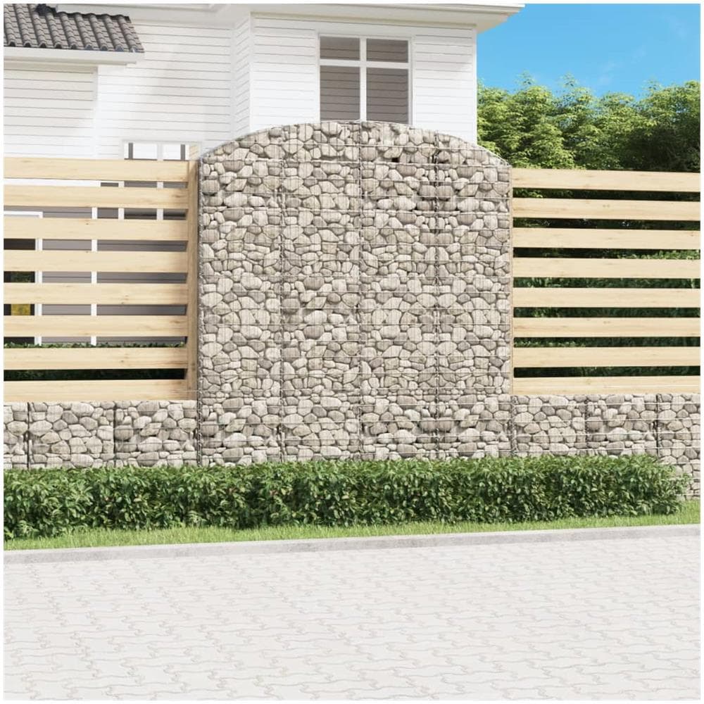 Cesto Gabbione Ad Arco 200x50x220/240 Cm Ferro Zincato - Foto 1