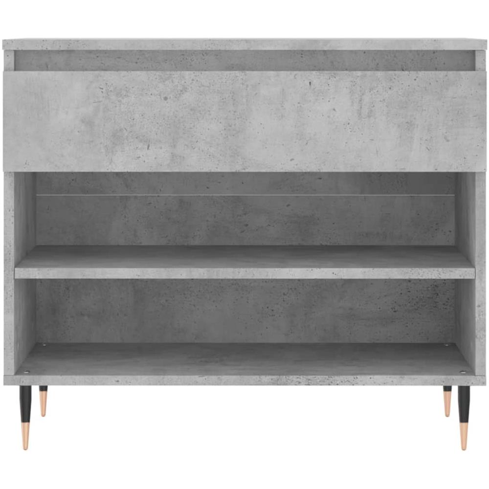 Scarpiera Grigio Cemento 70x36x60 Cm In Legno Multistrato - Foto 4