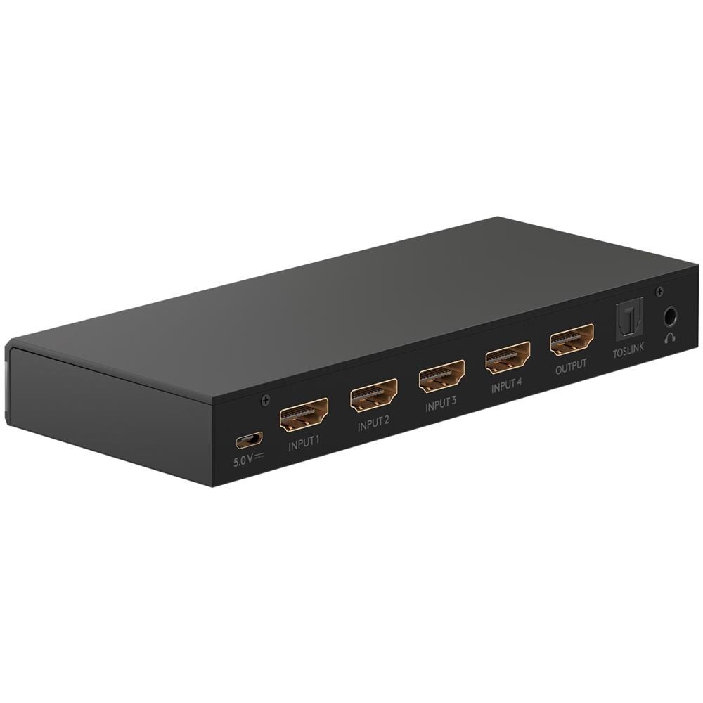 Interruttore HDMI da 4 a 1 Con Uscita Audio (4K @ 60 Hz) - Foto 2