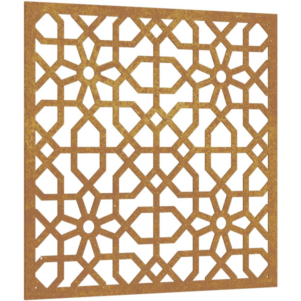 Decorazione Muro Da Giardino 55x55 Cm Moresco Acciaio Corten - Foto 2
