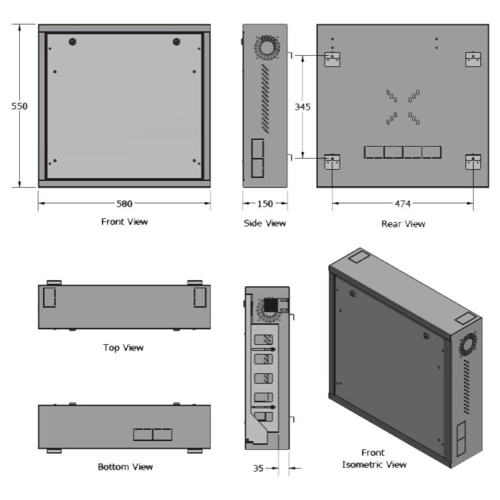 ICRLIM08W2S alloggiamento di sicurezza per videoregistratore Bianco - Foto 2