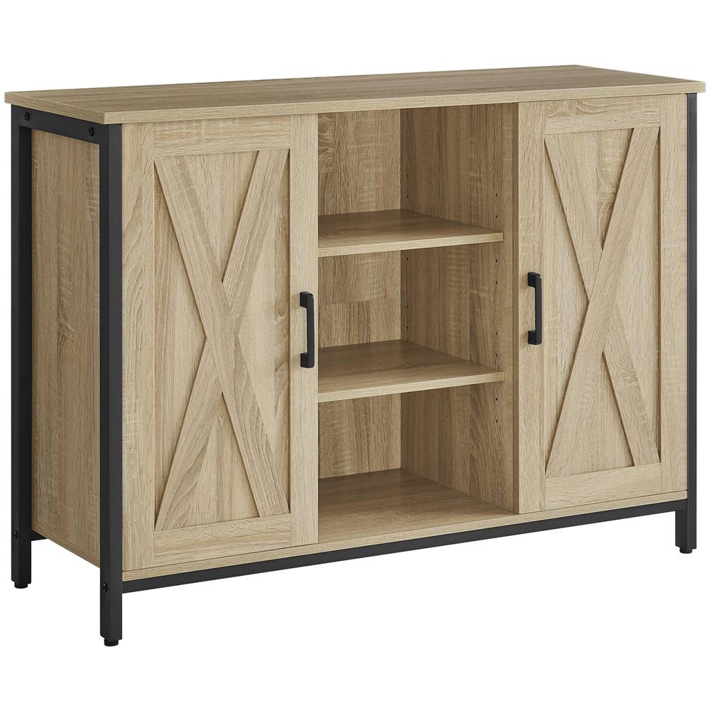 Cassettiera Valora - Rovere Sonoma con struttura in acciaio nero - Foto 1