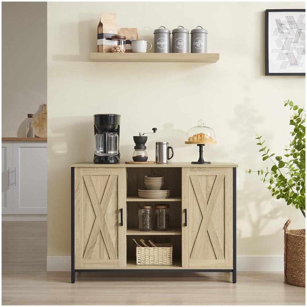 Cassettiera Valora - Rovere Sonoma con struttura in acciaio nero - Foto 2