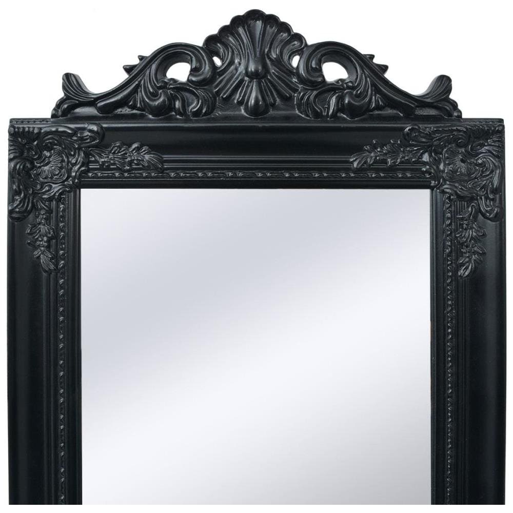 Specchio Da Pavimento In Stile Barocco 160x40 Cm Nero - Foto 2