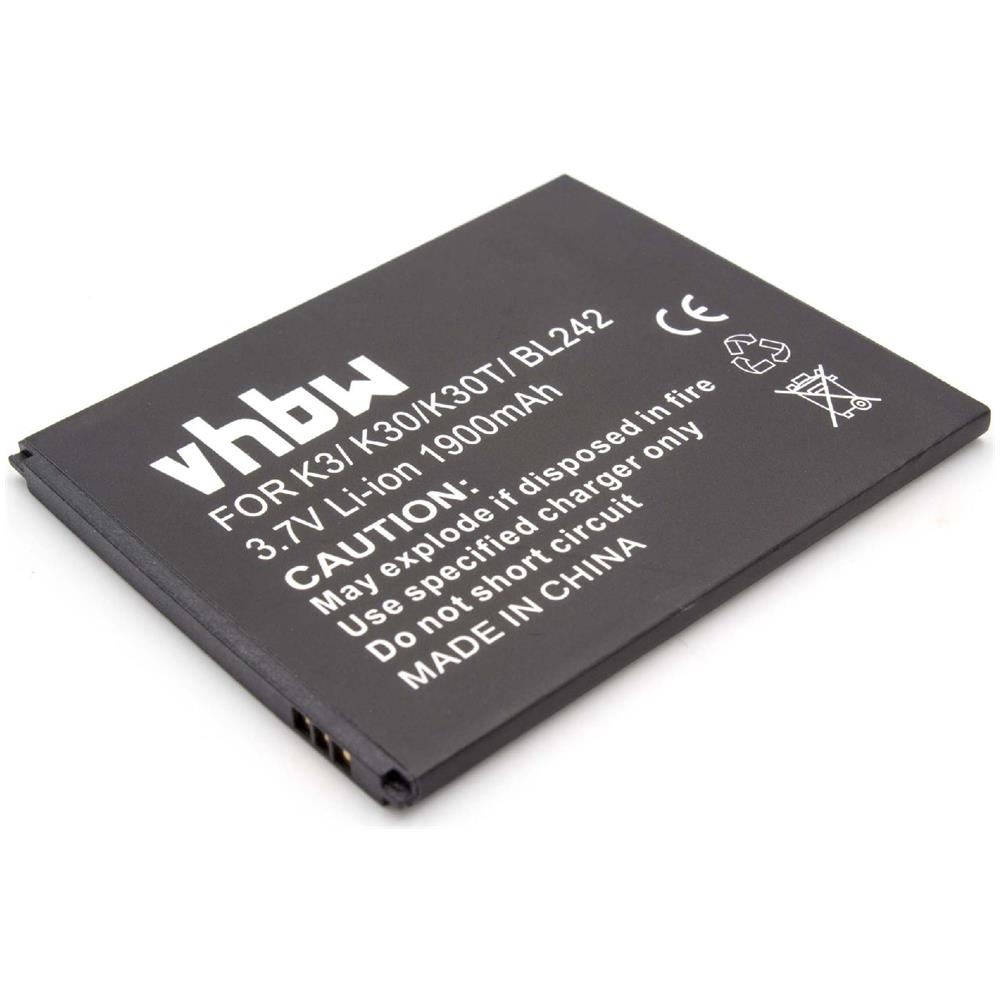 Li-ioni Batteria 1900mah (3.7v) Per Cellulare Smartphone Telefono Lenovo K3, K30, K30-t, K30t Come Bl242. - Foto 1