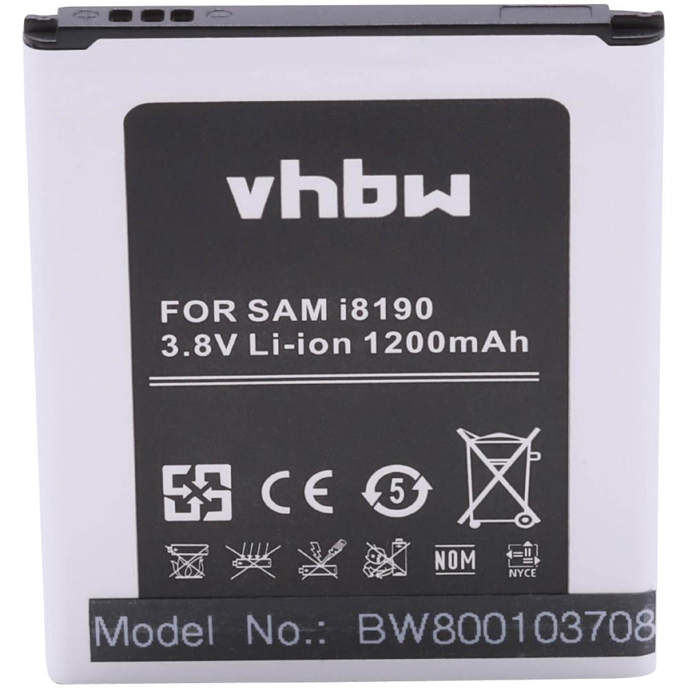 Batteria Li-ion 1100mah (3.7v) Per Cellulare Smartphone Samsung Galaxy Gt-i8190, Gt-i8200, Gt-i8200l, Gt-s7562 Come Eb425161lu, Eb-f1m7flu. - Foto 1