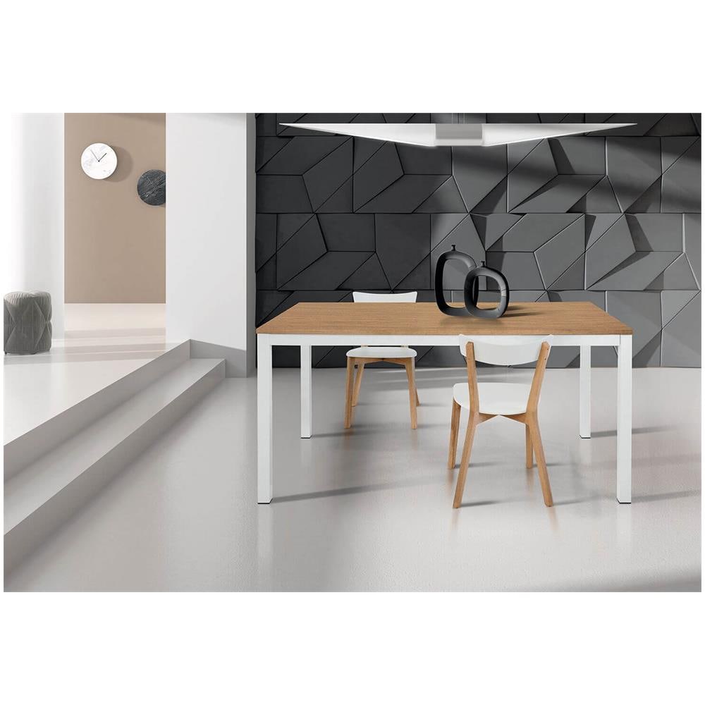 Brendon - Tavolo Da Pranzo Moderno Allungabile 140 X 80 - Foto 3