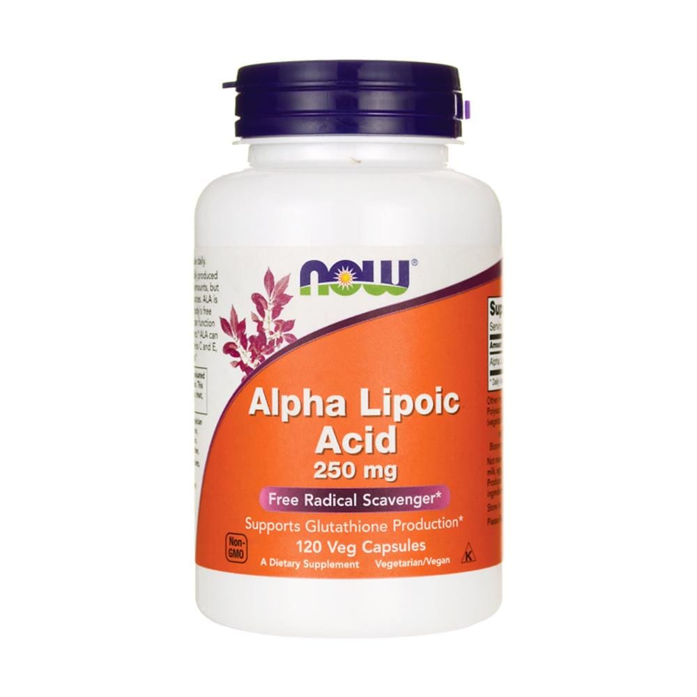 Alpha Lipoic Acid 250 Mg - 120 Veg Capsules - Acido Alfa Lipoico - Foto 1