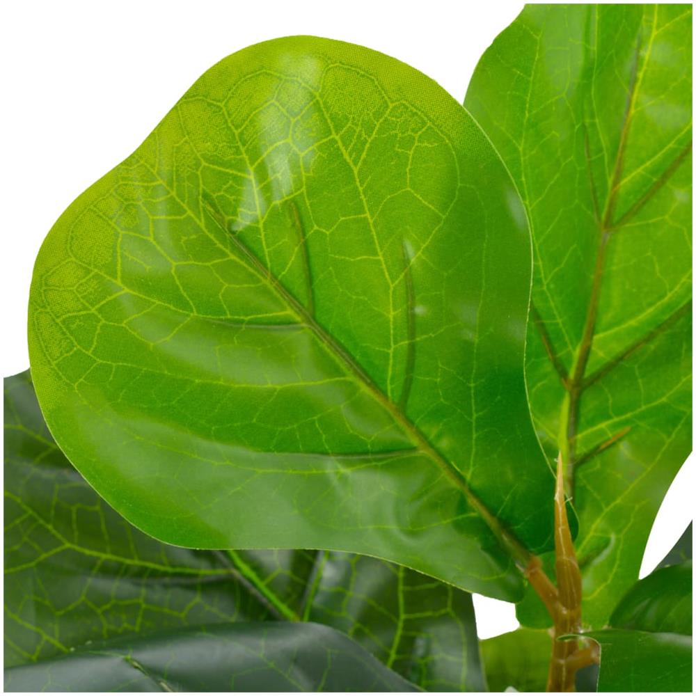 Pianta Artificiale Di Ficus Lyrata Con Vaso Verde 45 Cm - Foto 2