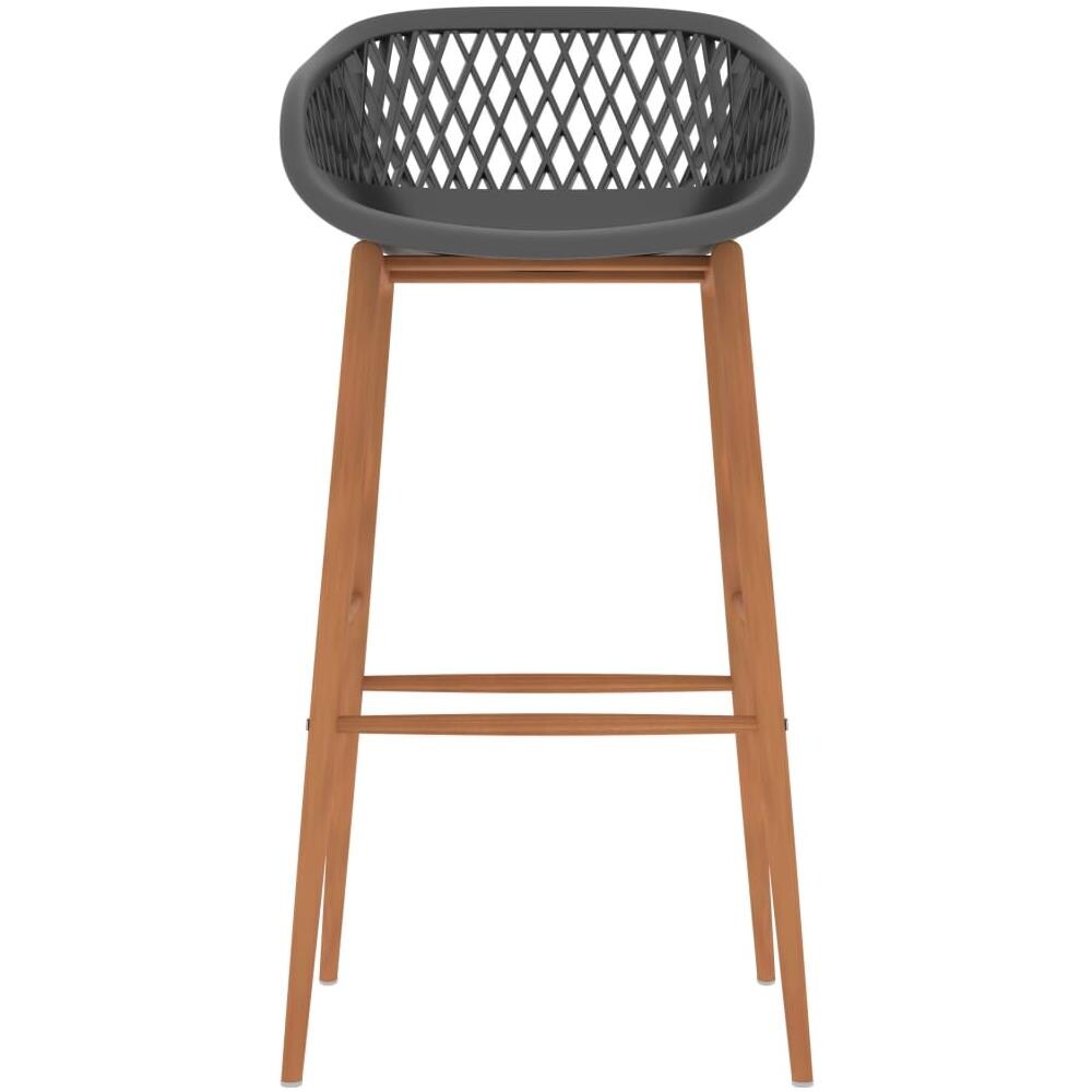 Sedie da Bar 2 pz Grigie - Foto 3