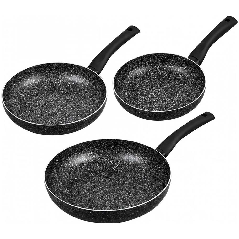 Set Di Padelle In Marmo Kh-1562 - Pentole Antiaderenti Resistenti - Foto 2