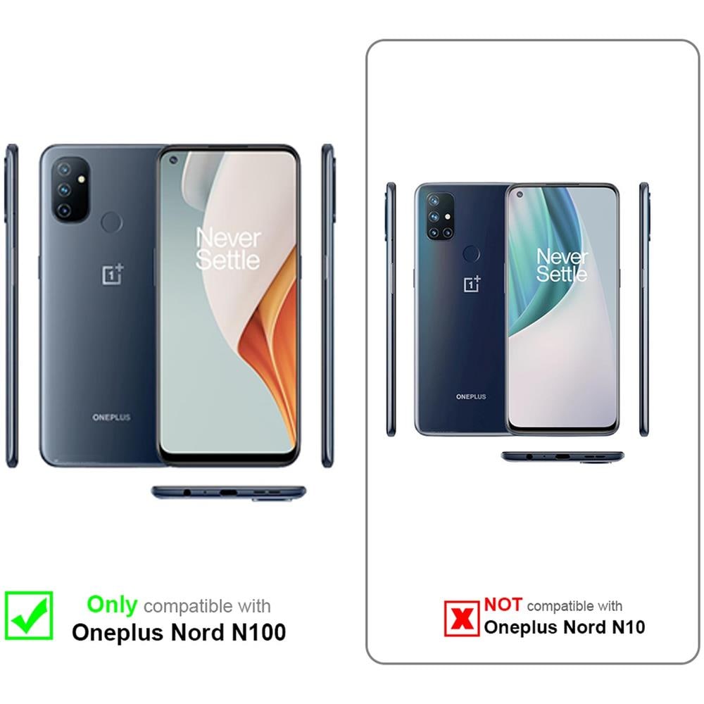 Custodia Compatibile Con Oneplus Nord N100 In Rosso Mela - Coperchio Protettiva Con Chiusura Magnetica, Funzione Stand E Tasca Per Le Carte - Foto 2