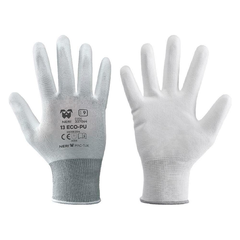 Guanti 13 Eco-pu Tg. 10 Bianco X 12 Paia - Foto 1