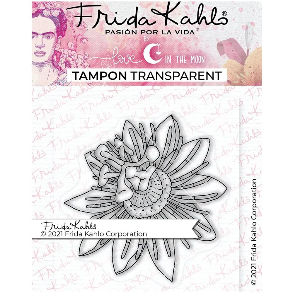 Timbro Trasparente - Passiflora 1 - 9,5 X 6,5 Cm - Foto 1