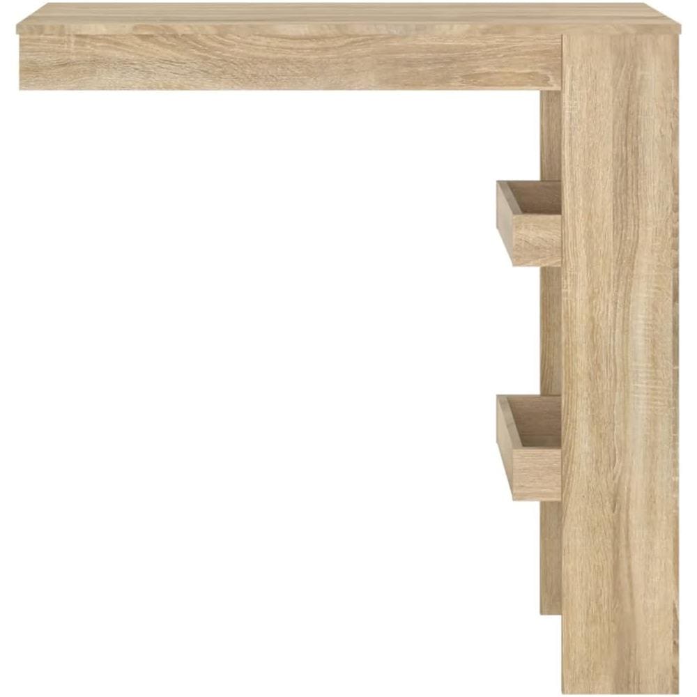 Bancone Da Muro Rovere Sonoma 102x45x103,5 Cm Legno Compensato - Foto 3