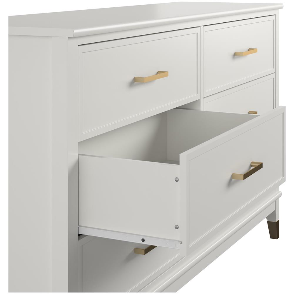 Westerleigh Comò Con 6 Cassetti In Mdf Bianco - Foto 2
