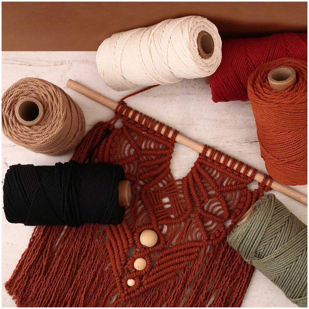 Bobina Di Cotone Riciclato 2 Mm Ecrù - Foto 1