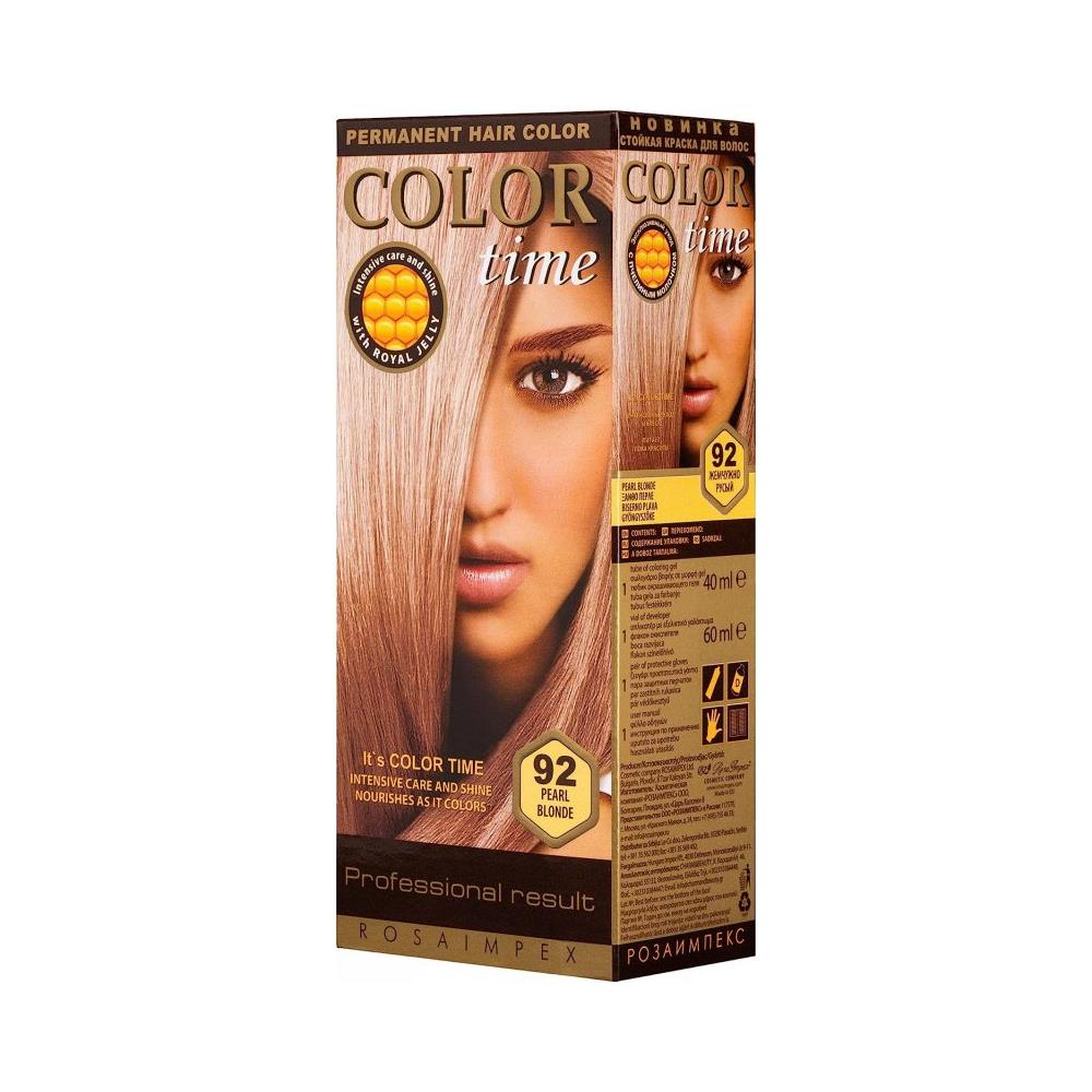 Tinta Per Capelli N° 92 Biondo Perla ""color Time"" Con Pappa Reale E Vitamina C - Foto 1