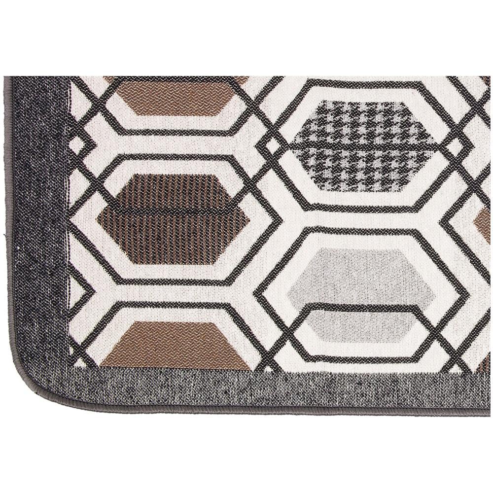 Tappeto Bagno Doccia Antiscivolo Mod. Vietri Tappetino Super Assorbente Cotone Pelo Corto 60x120 Marrone - Foto 2