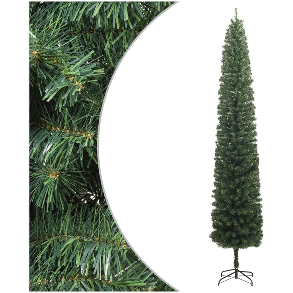 Albero Di Natale Sottile Con Base 270 Cm In Pvc - Foto 1