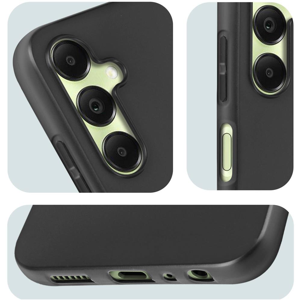 Cover Per Samsung Galaxy A05s Silicone Flessibile Sottile Classic Case Nera - Foto 5