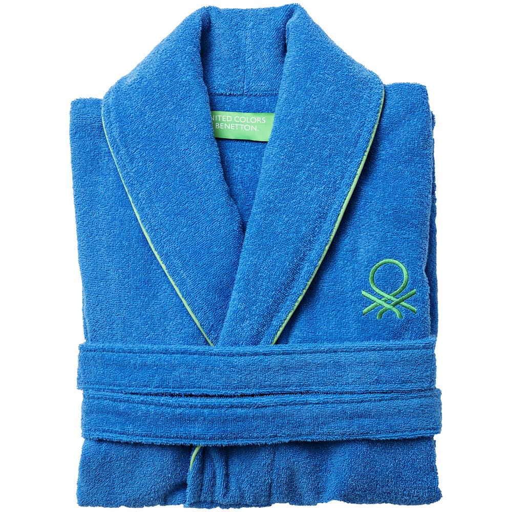 3 Da 360 Gsm Accappatoio 100% Cotone Blu Arcobaleno - Foto 1