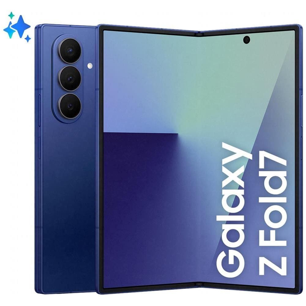 Galaxy Z Fold7 AI 5G 256GB 12GB Ram Display 8" / 6.5" Main Camera 200MP USB Type-C DualSim: nano + eSim Android 16 Snapdragon 8 Gen3 4400mAh Blue Shadow Europa - Foto 1