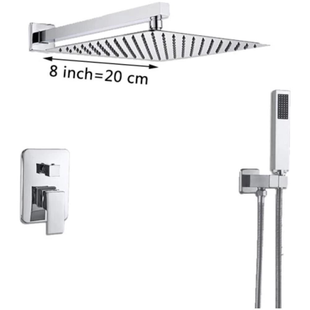 Set miscelatore doccia, Blackswan, tipo M73.14, modello cromato lucido, dimensioni 20x20 cm - Foto 2