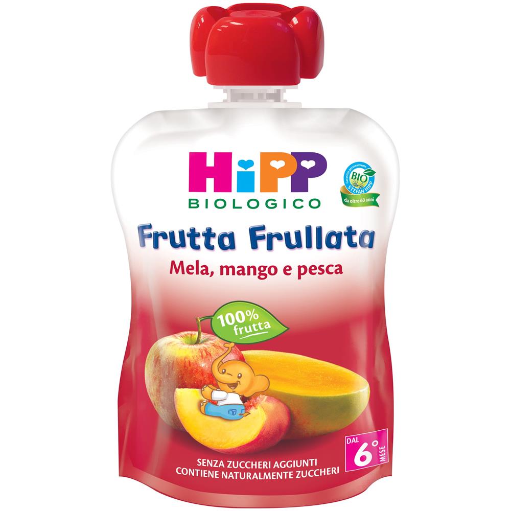 Bio Frutta Frullata Mela /Mango /Pesca 90 g - Foto 1