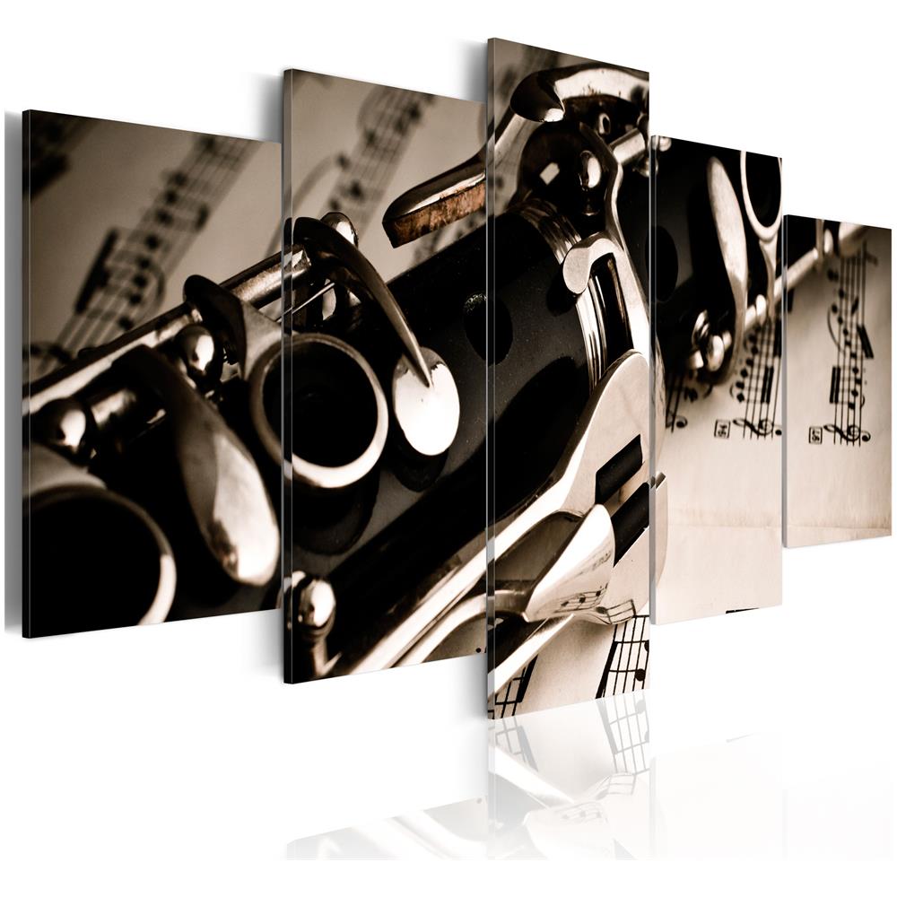 Quadro - Suono Del Clarinetto 100x50 Cm - Foto 1