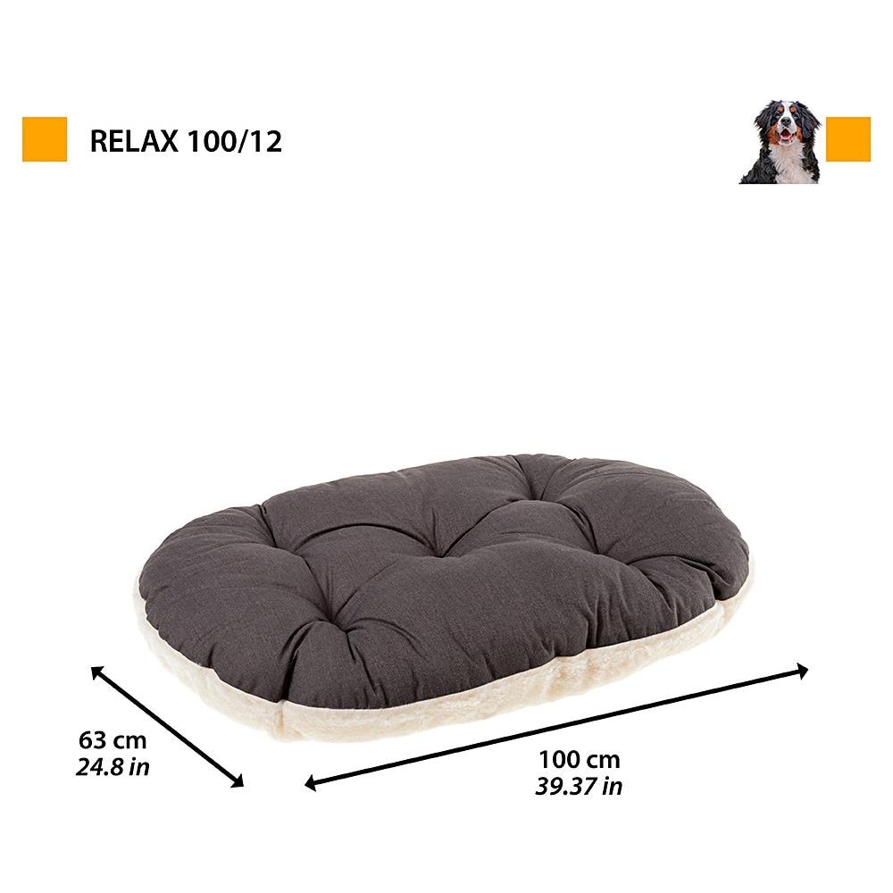 Cuscino Relax F - Cuscino Morbido Per Cani E Gatti Marrone 100 X 63 Cm - Foto 4
