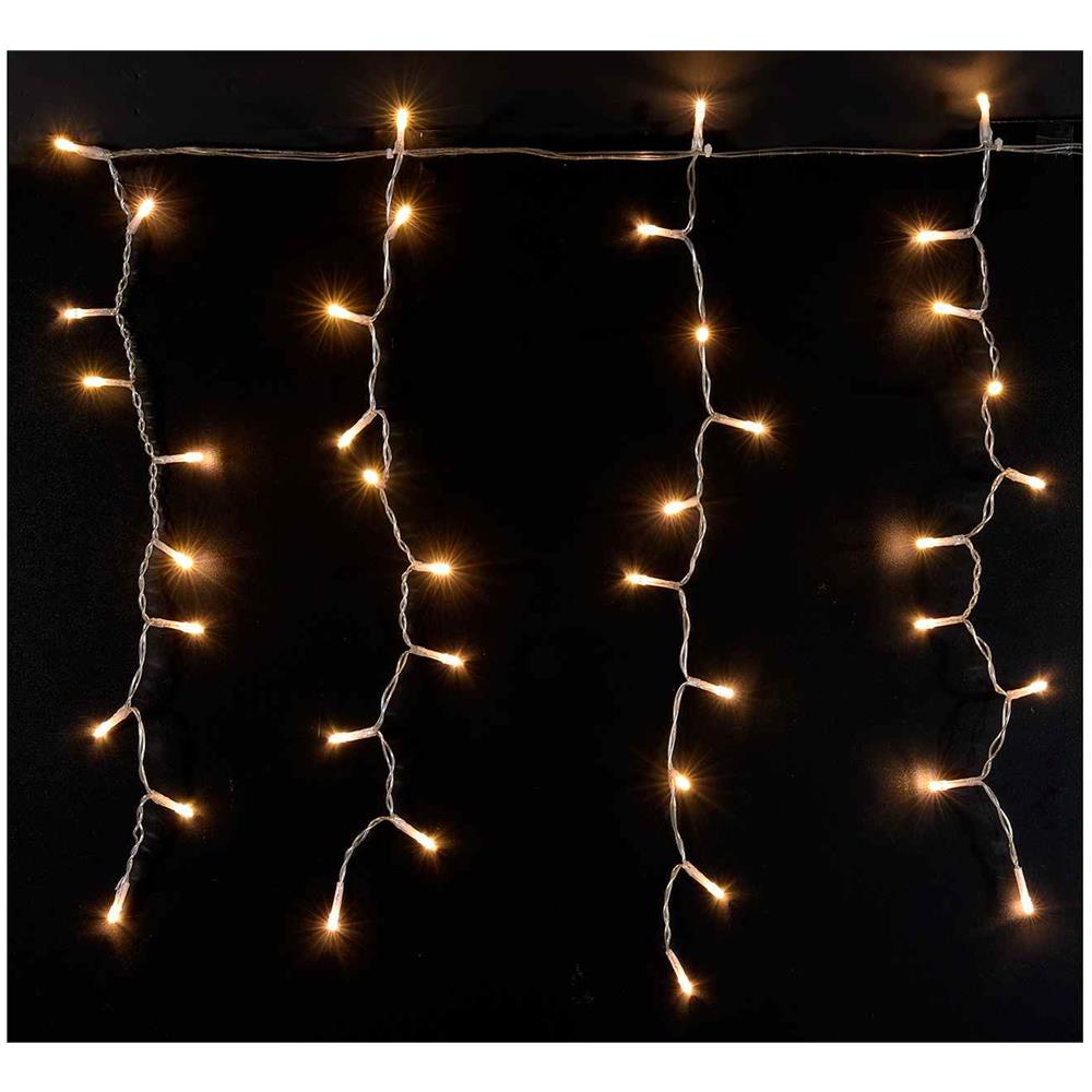 Tenda Di Luci Natalizie Con 300 Led Color Bianco Caldo Per Interni Ed Esterni - Foto 1