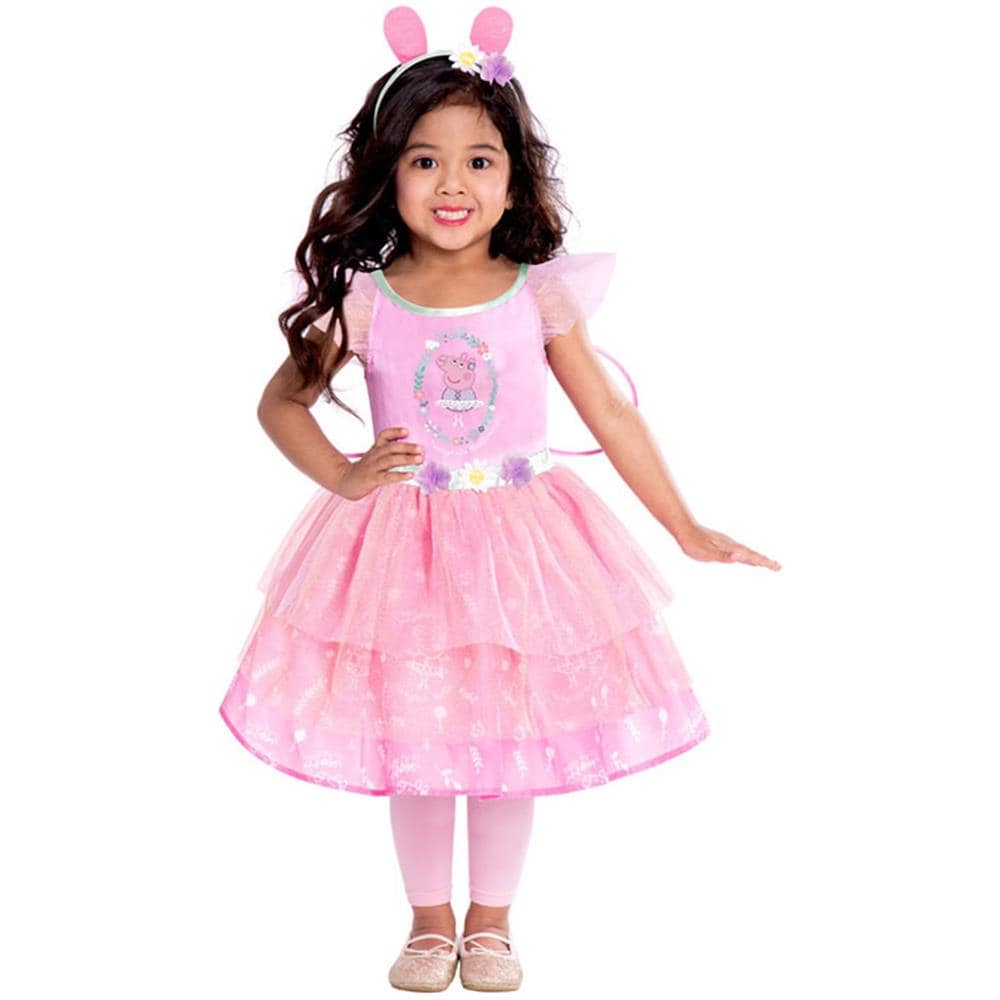 Amscan - Costume Da Principessa Peppa Pig Per Bambina - Taglia: 2-3 Anni (86-94 Cm) - Foto 1