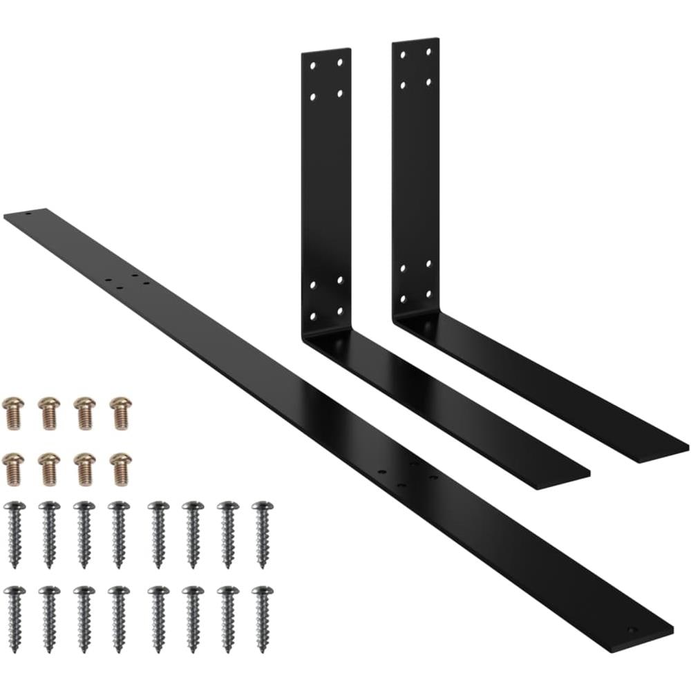 Schienale per Divano a Pallet Nero 110 cm in Ferro - Foto 1