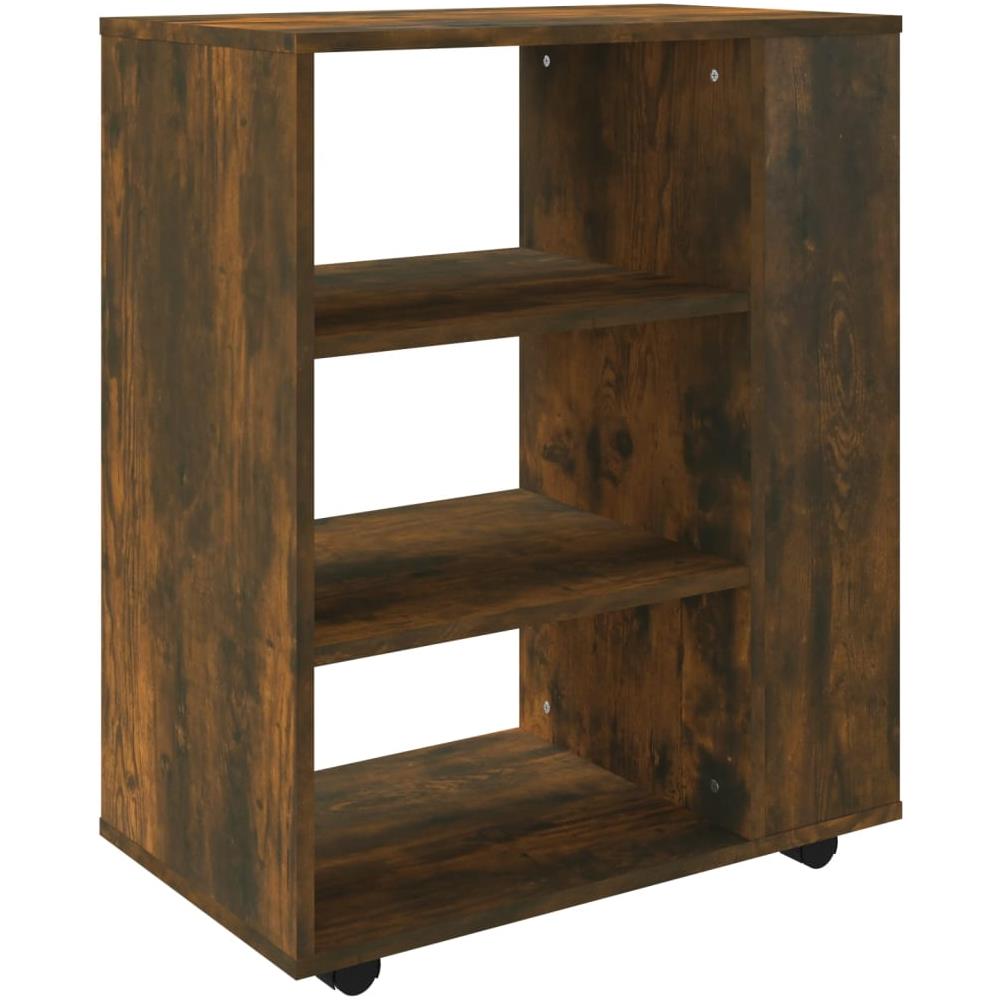 Armadietto Con Ruote Rovere Fumo 60x35x75 Cm Legno Multistrato - Foto 2