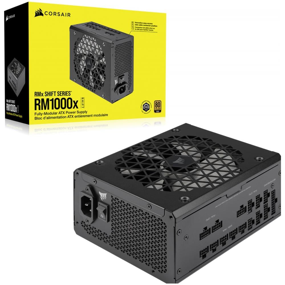 Alimentatore Modulare RM1000x SHIFT per PC Potenza 1000 W 80 PLUS Oro Colore Nero - Foto 1