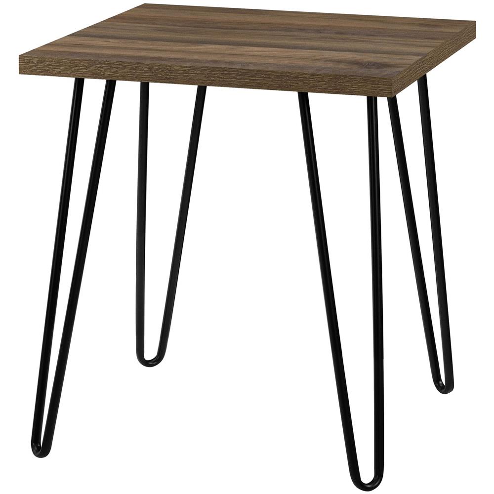 Owen Tavolino Quadrato In Truciolare Laminato Noce - Foto 1